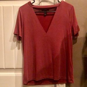 Forever rust top with a V cutout!!